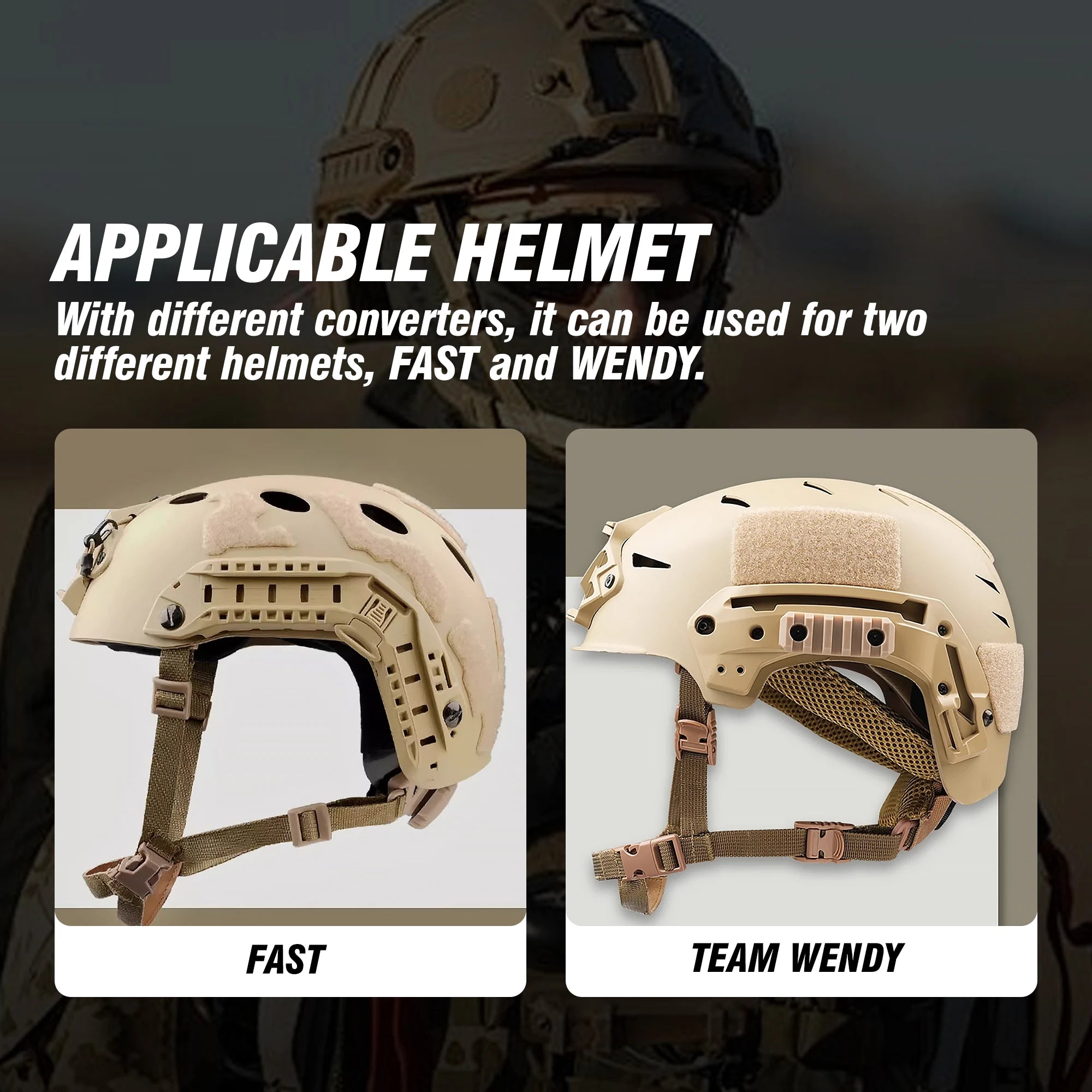 Active Helmet Mounted Earmuffs For Shooting Electronic Hearing Protection Ear Protect Noise Reduction Active Hunting Headphone