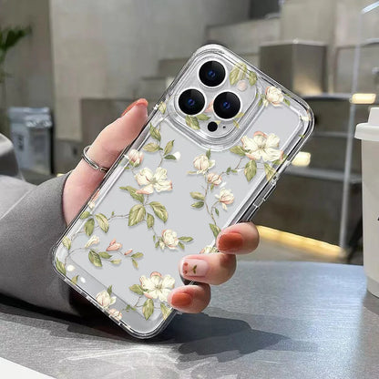 Flower Clear Shockproof iPhone Case - Smarsty