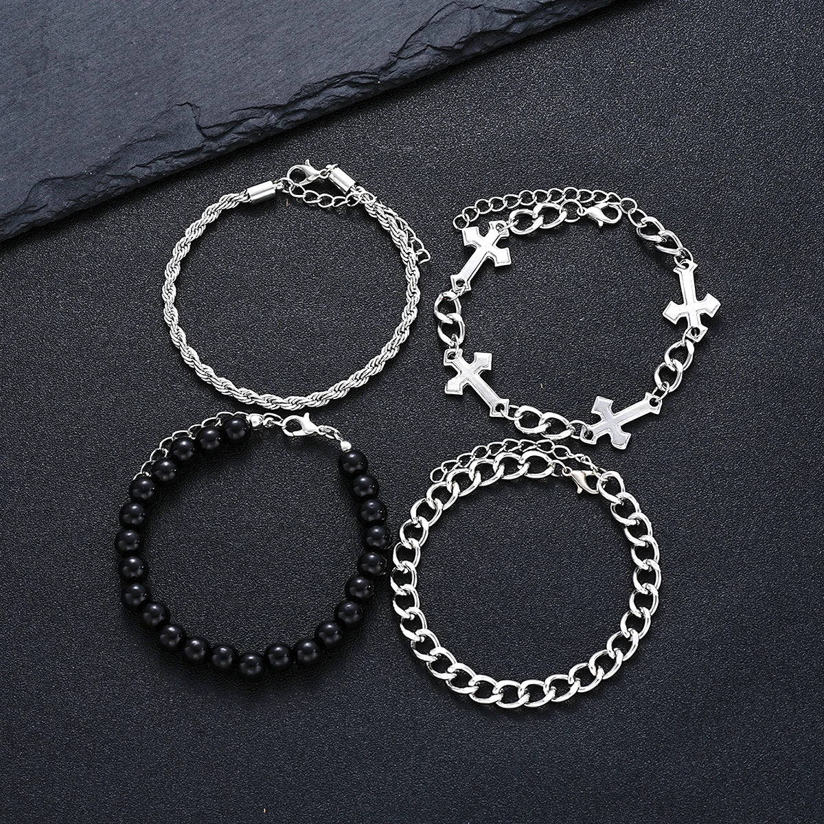 Stainless Steel Bracelet Set for Men and Women - Smarsty