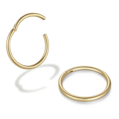 316L Stainless Steel Nose Ring Hoop Hypoallergenic 18G - Smarsty