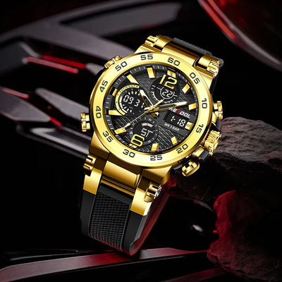 Wecool Waterproof Dual Display Alarm Clock Watch - Smarsty