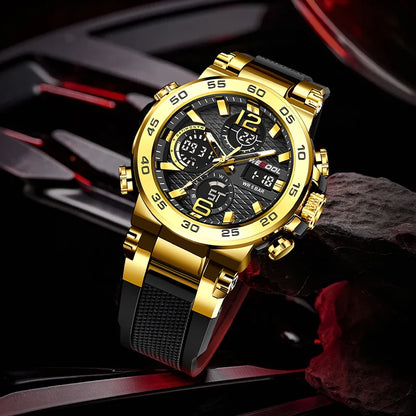 Wecool Waterproof Dual Display Alarm Clock Watch - Smarsty
