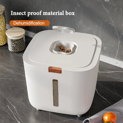 Insect Proof Moisture Proof Rice Box Grain Sealed Jar Kitchen Container 5/10KG Storage Kitchen Container Storage Box with Lid by Smarsty