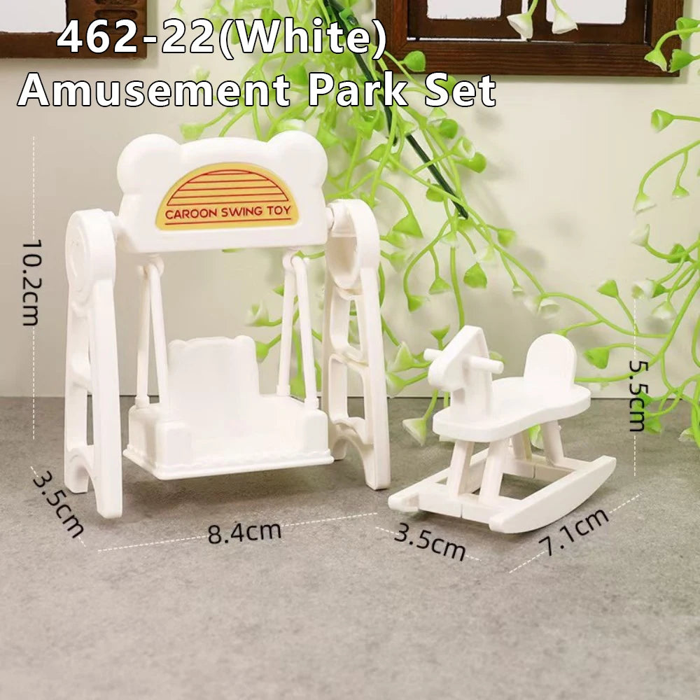 1:12 Dollhouse Miniature Cradle Crib Surround Bed Piano Table Set Furniture Kitchen Model Decor Toy Doll House Accessories