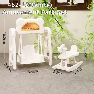 1:12 Dollhouse Miniature Cradle Crib Surround Bed Piano Table Set Furniture Kitchen Model Decor Toy Doll House Accessories by Smarsty