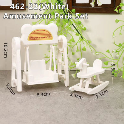 1:12 Dollhouse Miniature Cradle Crib Surround Bed Piano Table Set Furniture Kitchen Model Decor Toy Doll House Accessories