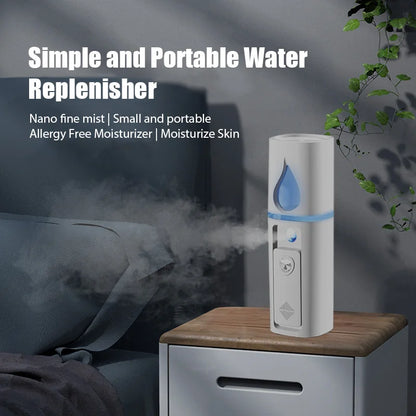 Mini Nano Mist Sprayer USB Rechargeable Facial Humidifier - Smarsty