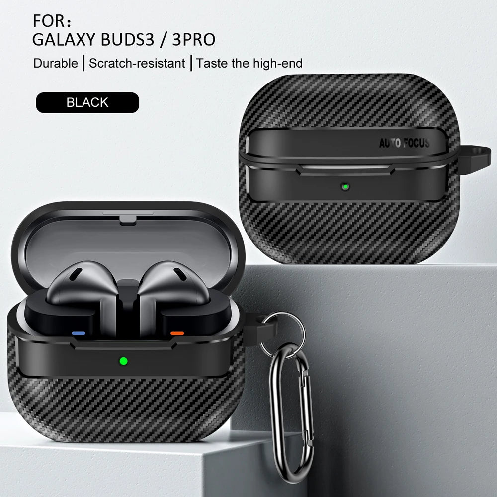 Carbon Fiber Earphone Case for Samsung Galaxy Buds 3 - Smarsty