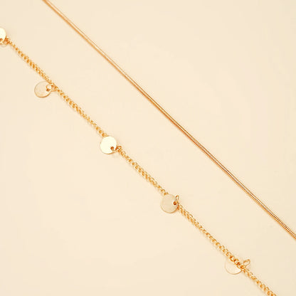 Round Coin Tassel Pendant Body Chain for Summer - Smarsty