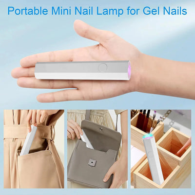 Mini UV Nail Lamp for Gel Polish Curing at Home - Smarsty