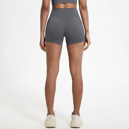 Hearuisavy Running Sports Shorts Women Buttock Lift Gym Leggings Women Cycling Slim Fit Workout Shorts High Waist Yoga Shorts - Smarsty