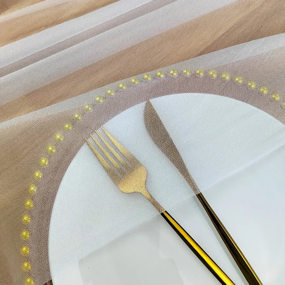 Chiffon Table Runner for Elegant Wedding and Party Decor - Smarsty