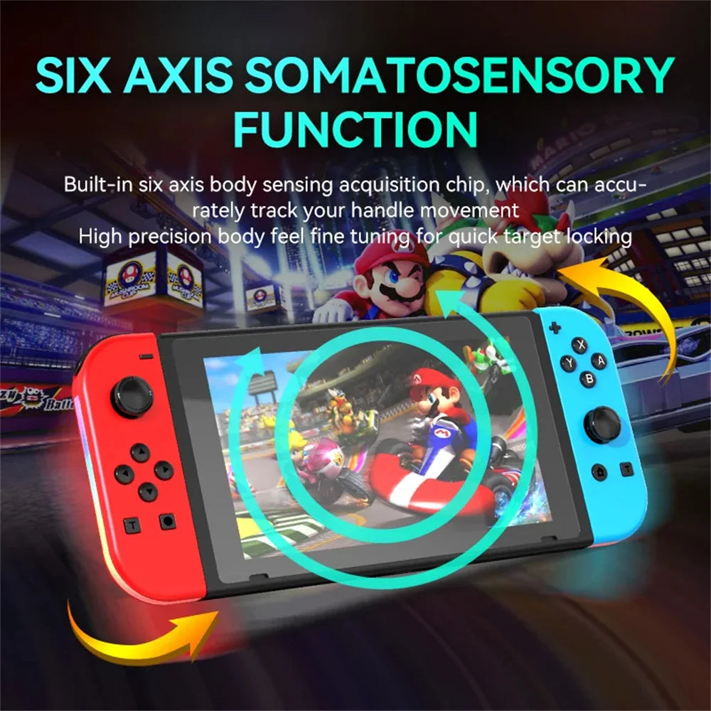 BT 5.2 RGB LED Joy Controller for Nintendo Switch - Smarsty