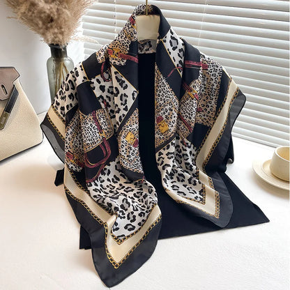 Luxury Women's Spring Polyester Scarf Soft Smooth Shawl - Smarsty