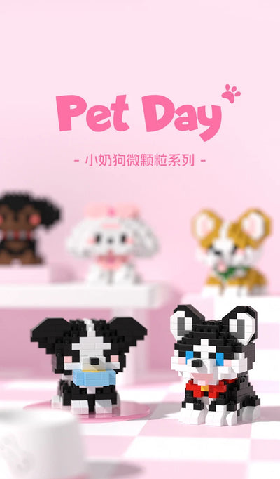 Animal Small Particle Dog Cat  Mini Building Blocks DIY Assembly Brick Sets Educational Toys for Kid 10 To 12 Year Birthday Gift - Smarsty