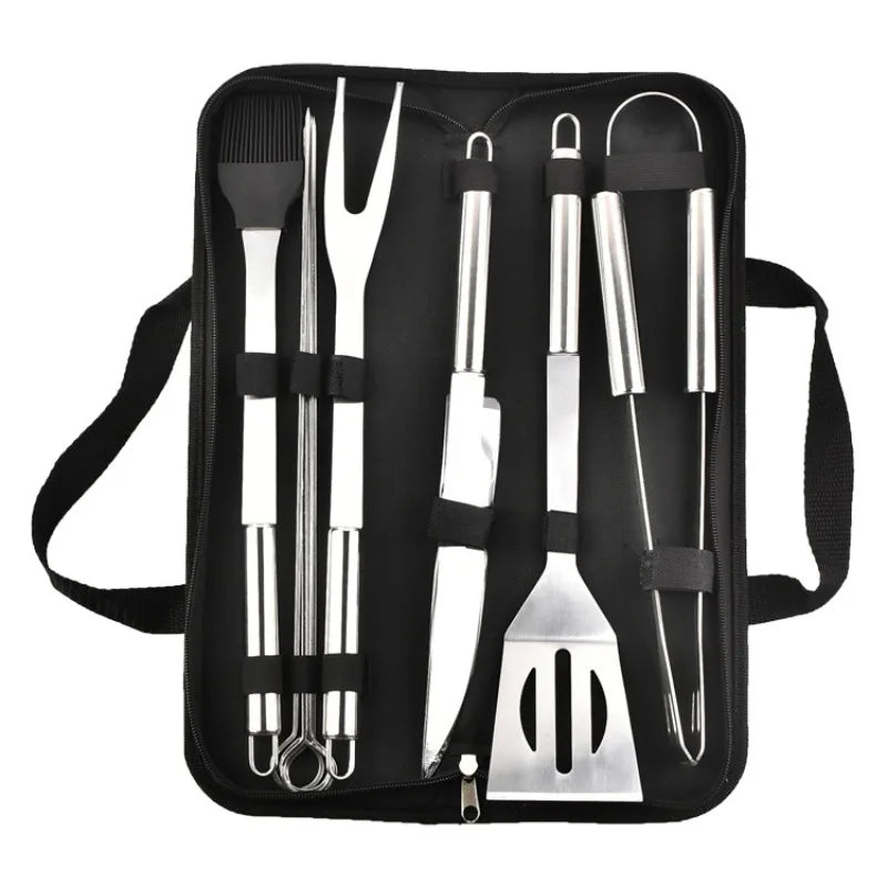 Stainless Steel BBQ Tool Set With Portable Storage Bag - Smarsty