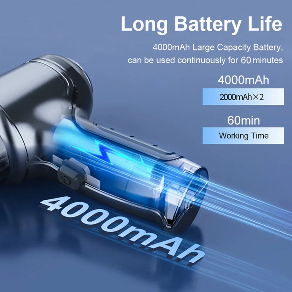 Wireless Handheld Car Vacuum Strong 95000PA Suction - Smarsty