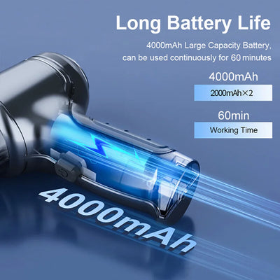 Wireless Handheld Car Vacuum Strong 95000PA Suction - Smarsty
