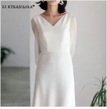 French Luxury White Satin Trailing Wedding Dresses for Bride 2025 Women Elegant Sexy Strapless Long Prom Party Dress vestidos - Smarsty