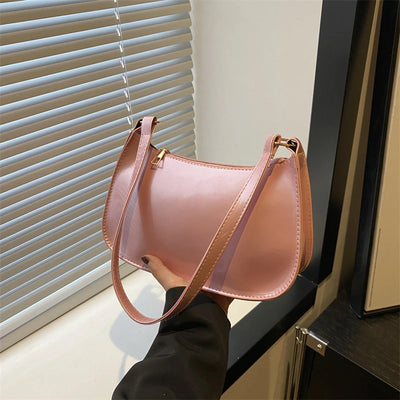 Retro PU Leather Shoulder Bag For Women Everyday Use - Smarsty