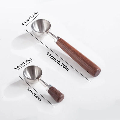 Walnut Wooden Measuring Spoon Set for Kitchen Use - Smarsty