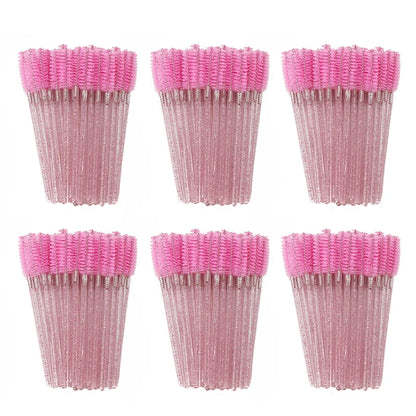 50Pcs Disposable Eyelash Brushes for Makeup Application - Smarsty