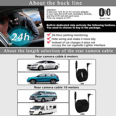4K Dash Cam With Rearview Mirror Display and GPS WiFi - Smarsty