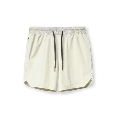 2024  Men's Running Shorts Single-Layer Woven Quick Dry Gym Solid Color Fitness Sports Casual Workout Sportswear Fifth Pants New - Smarsty