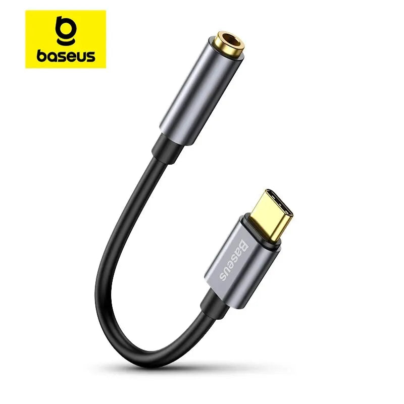 Baseus Type C to 3.5mm Audio Adapter for Headphones - Smarsty