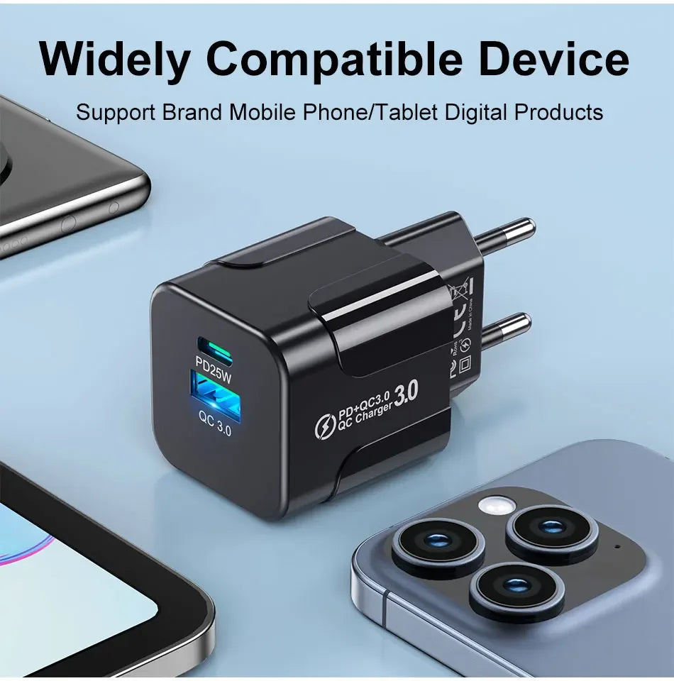 25W USB C HighEfficiency FastCharger iPhone 15 Pro Max - Smarsty