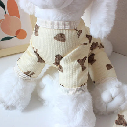 Comfortable Cotton Dog Jumpsuit for Spring Summer - Smarsty