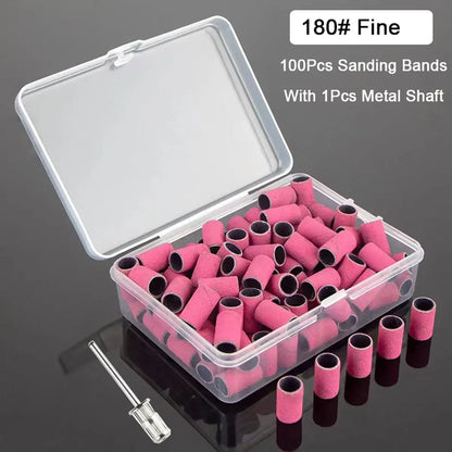 Professional Electric Nail Drill Set with 100 Granular Sand Strips - Smarsty