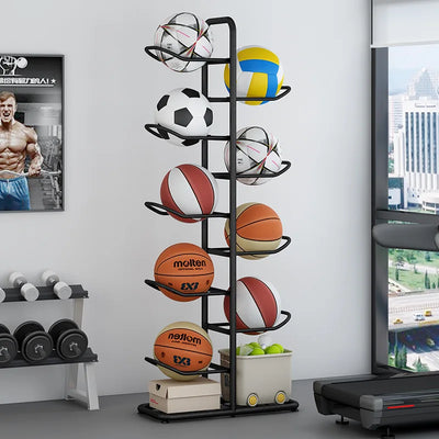 Indoor Children Basketball Storage Rack Put Ball Football Storage Basket Placed Rack Kindergarten Volleyball Stand Holder Space by Smarsty