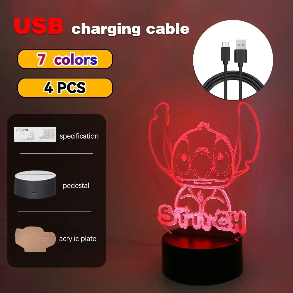 3D Illusion LED Night Light with Remote Control - Smarsty