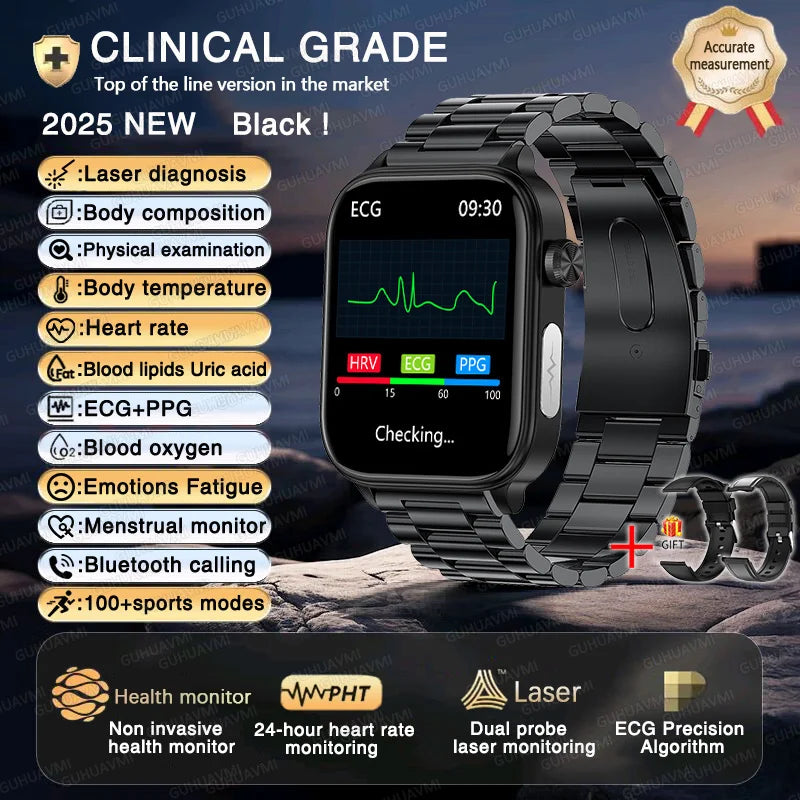 2025 Smart Watch with ECG PPG HRV Health Monitoring - Smarsty