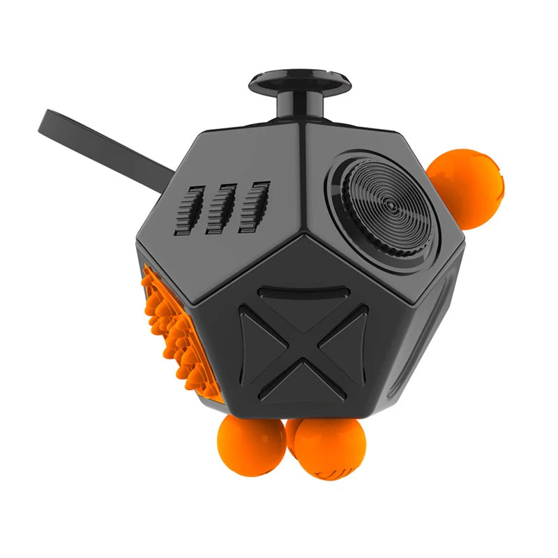 6/12 Sides Cube Decompression Toy Rainbow Stress Relief Autism ADHD OCD Anxiety Sensory Toys Fingertip Desk Toy for Kids Adult by Smarsty