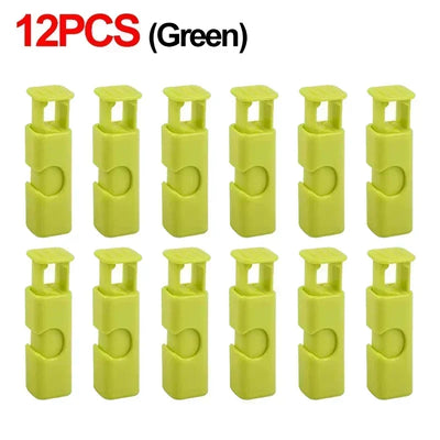 12 PCS Squeeze Bread Bag Clips Reusable Fresh Food Seal Plastic Clip Snack Bag Seal Spring Clip Home Kitchen Storage by Smarsty