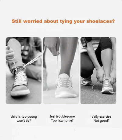 Flat Elastic Shoe Laces Sneakers No Tie Shoelaces for Shoes Tennis Quick Shoelace Clips Without Ties Shoe Accessories Kids Adult - Smarsty