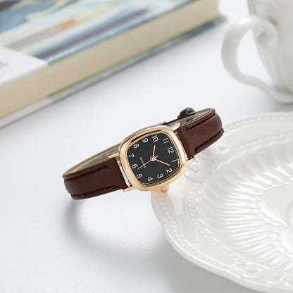 Women's Fashion Arabic Quartz Watch with Leather Band - Smarsty