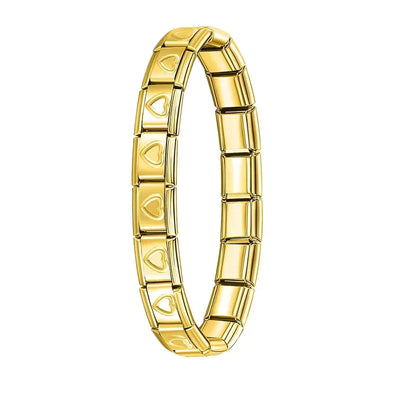 Hapiship Women's Italian Stainless Steel Charm Bracelet - Smarsty