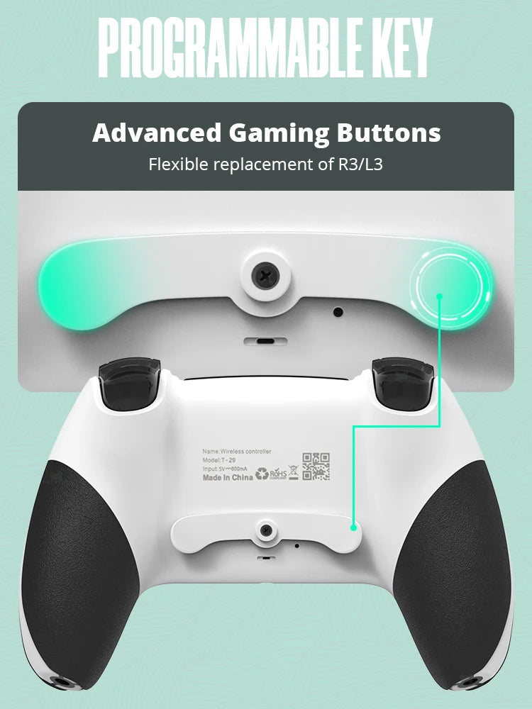 Bluetooth Wireless Controller for PS4 and PC Gaming - Smarsty
