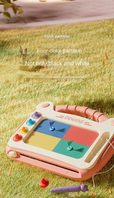 Children Cartoon Drawing Board Baby Puzzle Magnetic Writing Board Toy Graffiti Magnetic Drawing Board Montessori Toy for Kids - Smarsty