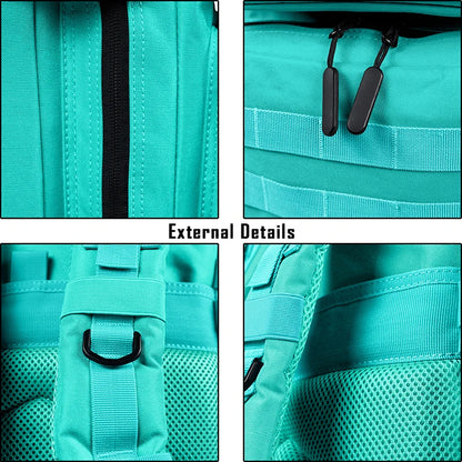 45L Tactical Backpack Men Outdoor Waterproof Sports Travel Gym Hiking Bug Out Bag Military Camping Hunting Survival Rucksack - Smarsty