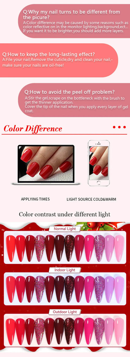 LILYCUTE 6 Piece Coffee Gel Nail Polish Set - Smarsty