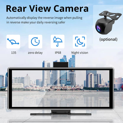 4K Dash Cam IPS Touch Screen With Wireless CarPlay Pro - Smarsty