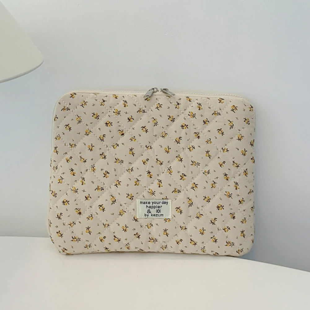 Flower Pattern Laptop Sleeve Case Bags Portable Computer Cover Bag Tablet Pouch for Macbook Air Pro 11 13 14 15 Inch Cover