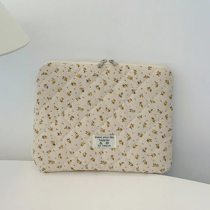 Flower Pattern Laptop Sleeve Case Bags Portable Computer Cover Bag Tablet Pouch for Macbook Air Pro 11 13 14 15 Inch Cover