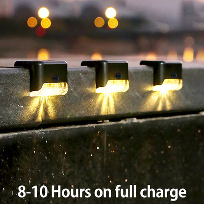 Solar LED Garden Lights Waterproof Outdoor Step Lamps - Smarsty