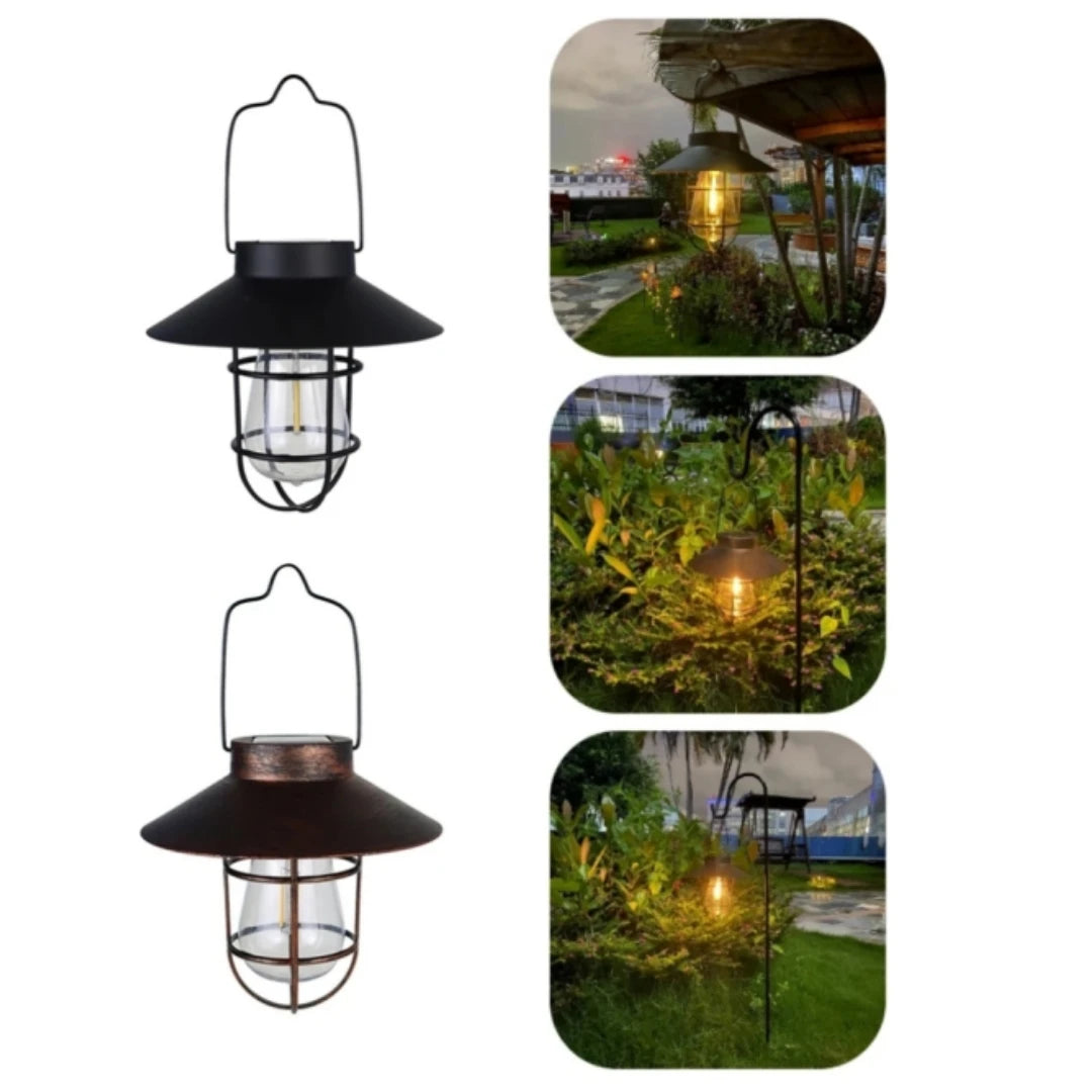 Vintage Solar Lantern Lamp for Outdoor Garden Lighting - Smarsty
