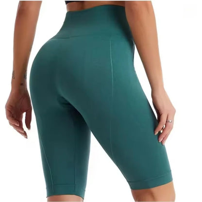 High Waist Sports Biker Shorts Women Naked Feeling Workout Push Up Leggings Tummy Control Yoga Running Fitness Gym Slim Pants - Smarsty